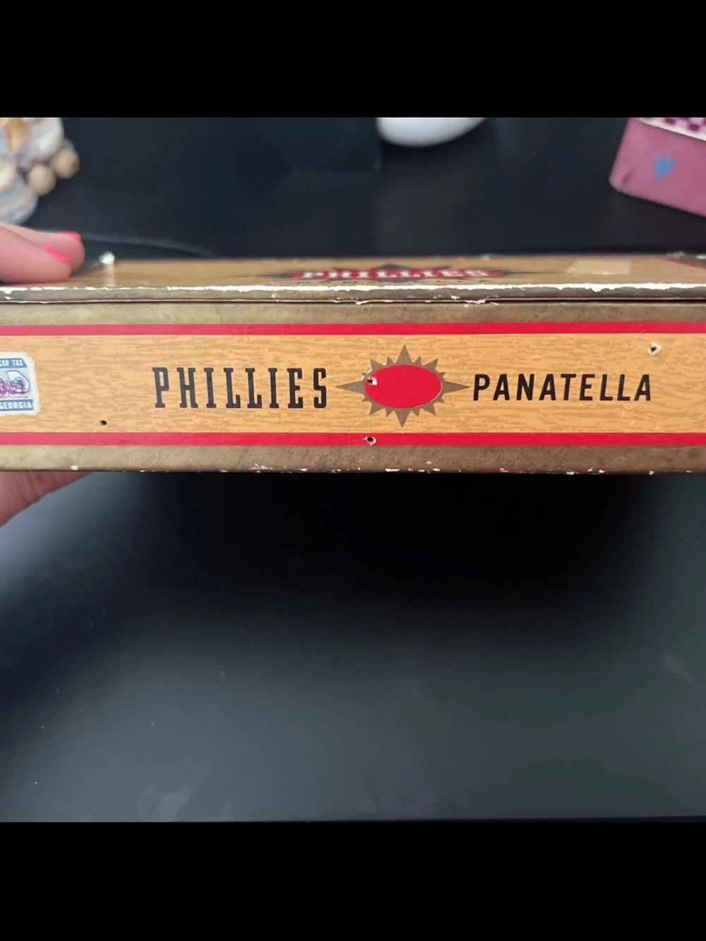 Lot Of 2 Phillies Panatella 1957 Cigar Boxes & Burge’s Wooden Corona De luxe NY - Picture 3 of 16